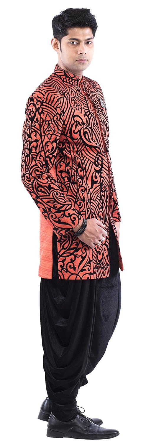 raj design studio men's raw silk harem pant style 210_white_medium