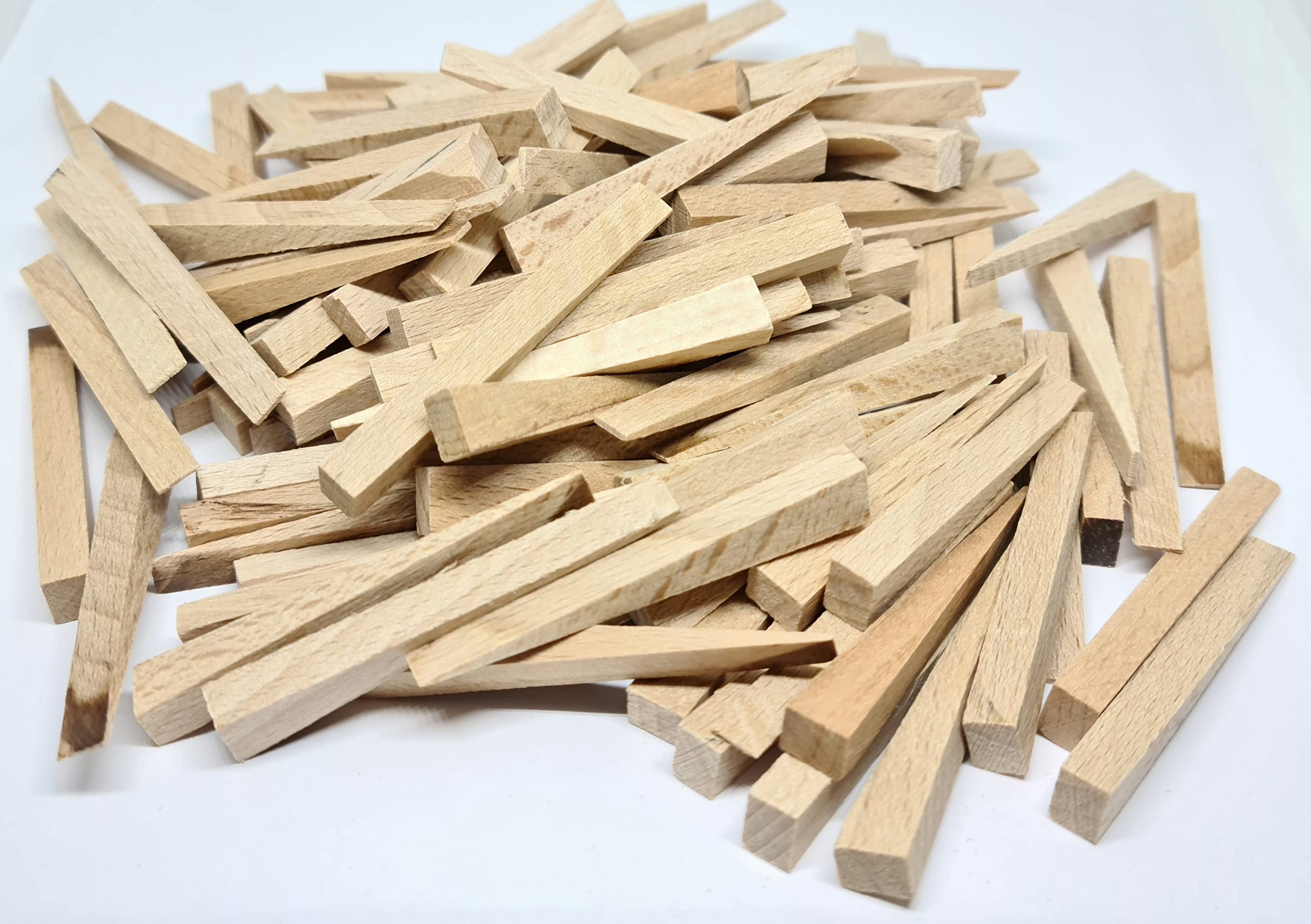 ShieldUp Small Wooden Wedges | Hardwood Spacers for Tiling & Flooring - Pack of 100, Brown