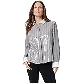 Sam Edelman Womens Astrid Oversized Button Down Shirt Standard