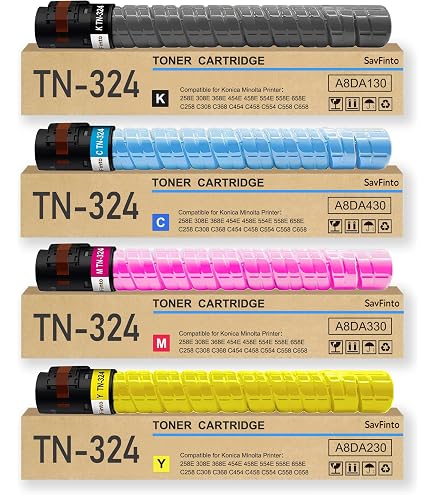Amazon.com: Konica Minolta TN324C A8DA430 Bizhub C258 C308 C368