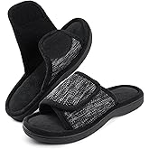 RockDove Men's Adjustable Wrap Memory Foam Slide Slipper