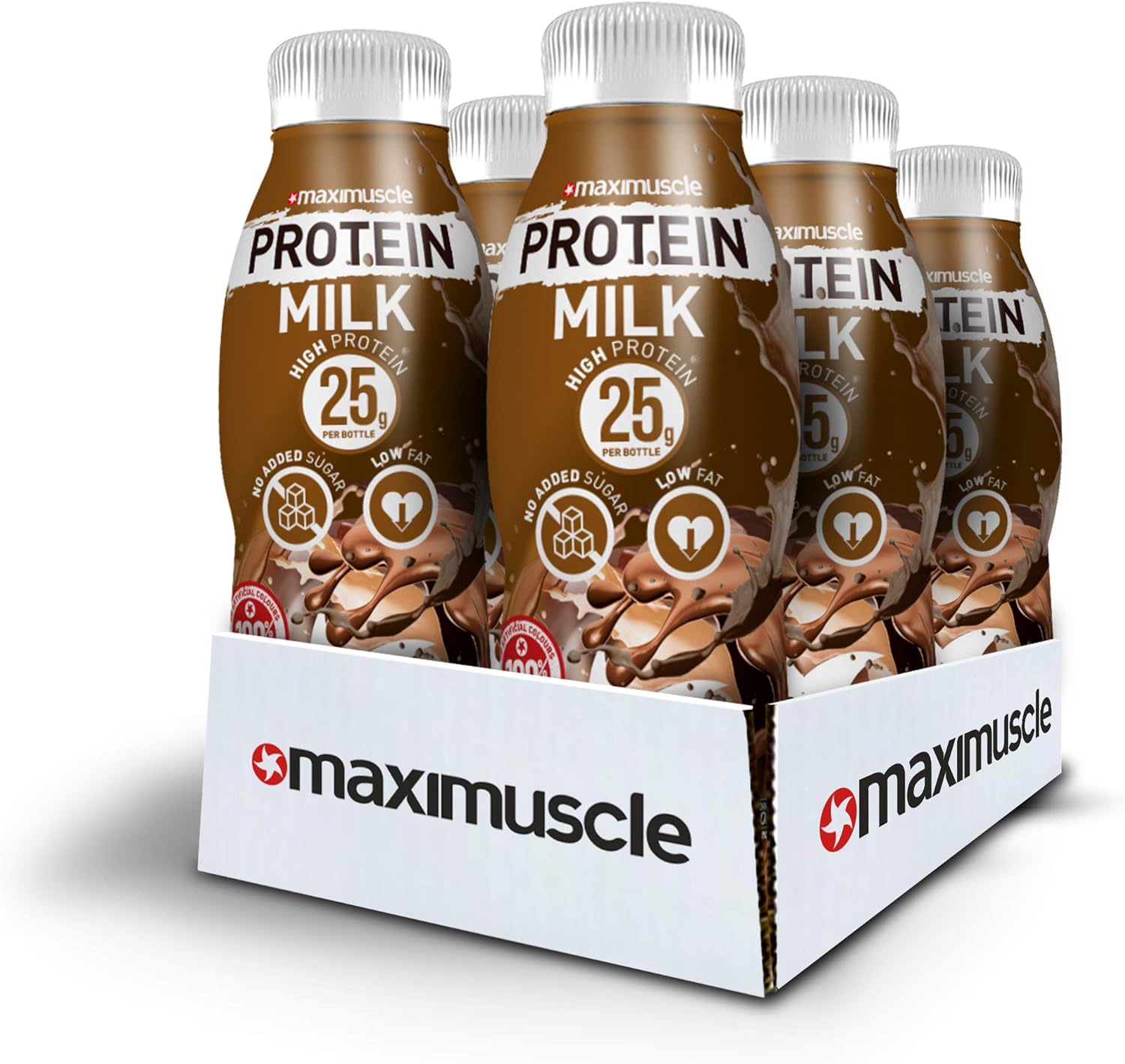 Maximuscle Protein Milk Ready To Drink High Protein Low in Fat Sugar