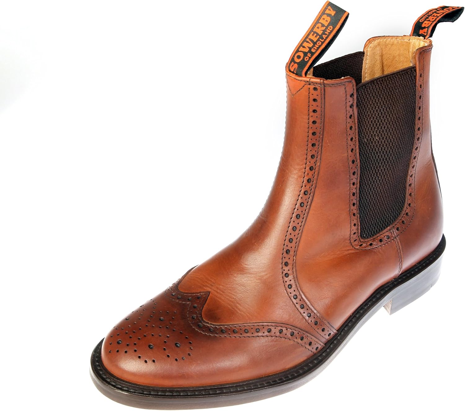 Sowerby Footwear Dealer Boot Cheltenham Brown Greasy Brogue (10
