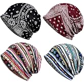 ELLEWIN Cotton Slouchy Beanie Hip-Hop Soft Lightweight Running Beanie Adult Skull Hats Cap for Men Women