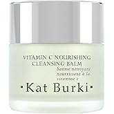 Kat Burki 8% Vitamin C Nourishing Cleansing Balm with KB5 Complex, Gentle Makeup Remover & Hydrating Facial Cleanser with Vitamin E, Rosehip & Avocado Oils 3.4 Fl Oz