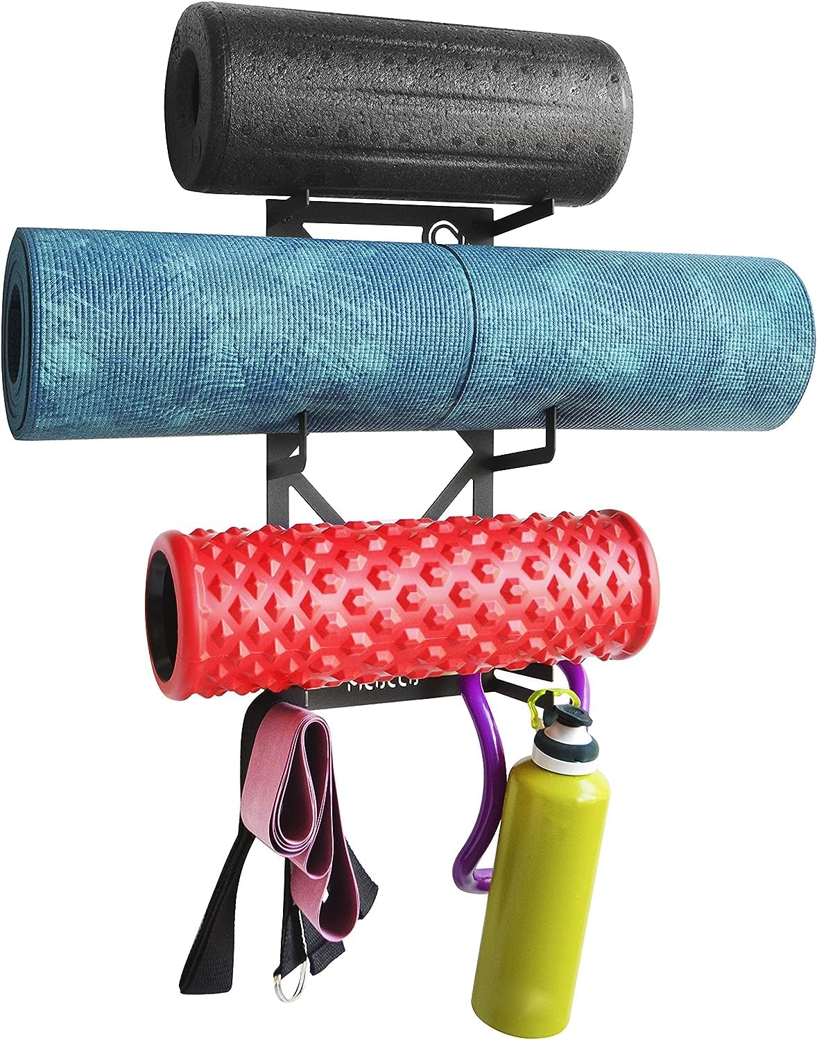 Wall Mount for Complete Yoga and Pilates Equipment, 100% Carbon Steel