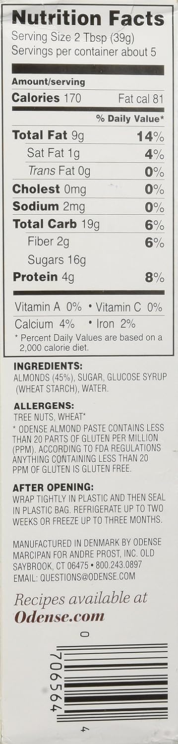 Odense Almond Paste 7 Ounce Tube Amazon Co Uk Business Industry Science