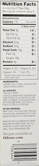 Odense Almond Paste 7 Ounce Tube Grocery Gourmet Food Amazon Com Odense Almond Paste 7 Ounce Tube Grocery Gourmet Food Amazon Com