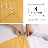 Moonlight20015 Double Duvet Set Reversible Stripes Ochre 200x200 cm view 4