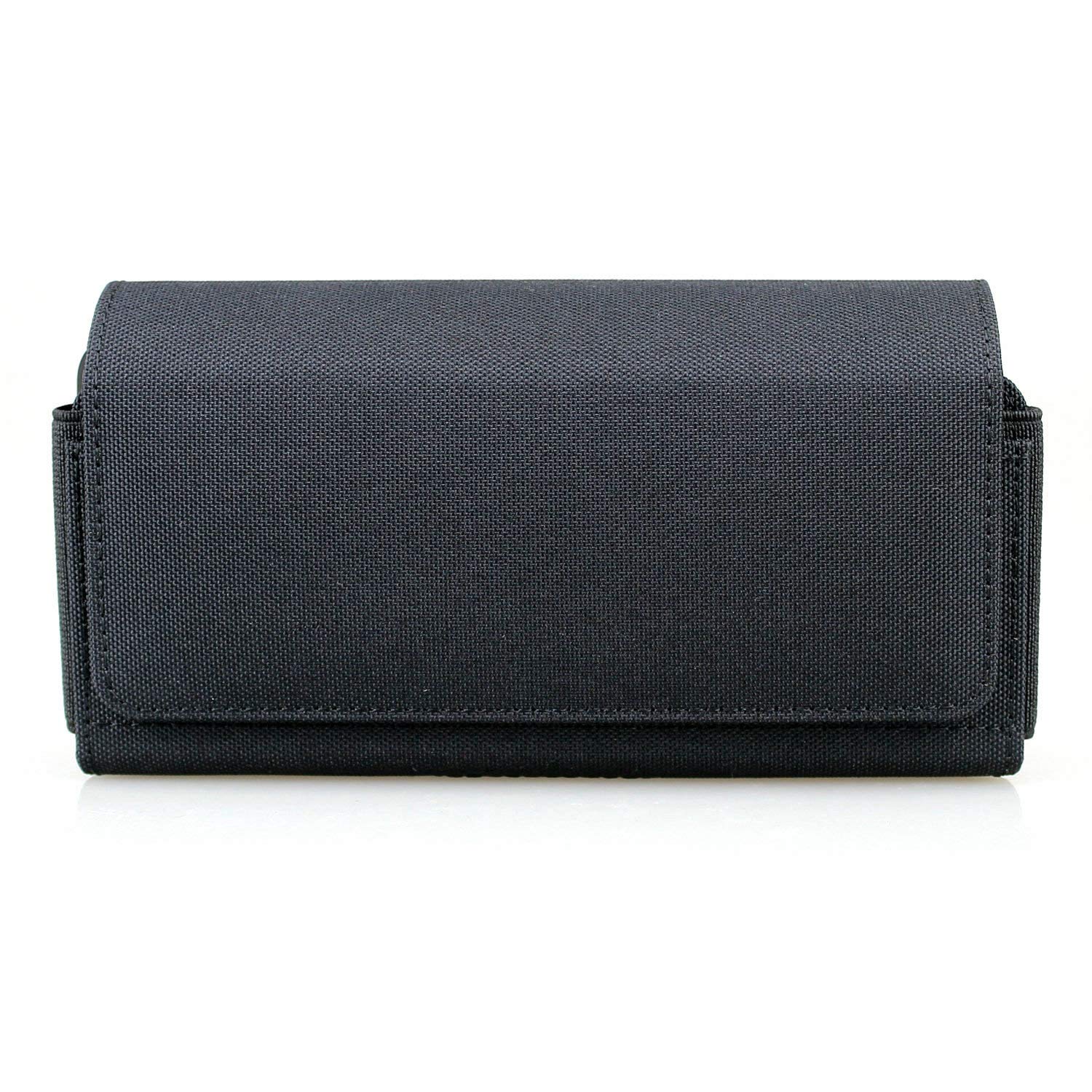 Dual Phone Holster Pouch Case for 2 Phones, Double Decker Belt Clip Case for iPhone (16 15 14 13 12 11) Pro Max/Plus, Samsung Galaxy (S23 S22 S21 S20) Ultra/Plus/Fe (Large)