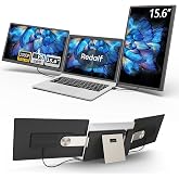 Laptop Screen Extender, 15.6'' 1080P FHD Laptop Monitor Extender with 235°Rotation Detachable Dual Monitor, Plug & Play, Trip