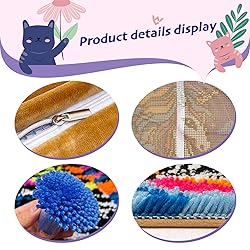 Colorful Love Heart Latch Hook Kits for Adults Kids