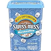 Swiss Miss Hot Cocoa Drink Mix, Milk Chocolate &amp; Marshmallows, 37.18 oz. | Packaged in easy-grip canister; made with real cocoa &amp; milk; perfect for cozy nights &amp; snow days; enjoy morning or night