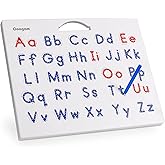 Coogam Magnetic Letters Practicing Board, Magnets Tracing ABC Alphabet Board Learning to Write Uppercase&Lowercase Educational Toy Fine Motor Montessori Gift for 3 4 5 Years Old Preschool Kids