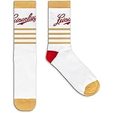 Tee Luv Men's Leinenkugel's Beer Logo Socks (White/Red/Tan)