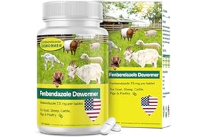 SHUNNIUB Fenbendazole for Goats, Sheep, Cattle, Poultry & More, 100 Tablets