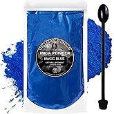 Magic Blue Mica Powder for Epoxy Resin 100g / 3.5oz. Sealed Bag - Techarooz 2 Tone Resin Dye Color Pigment Powder for Lip Gloss, Nails, Bath Bombs Soap Making & Much More