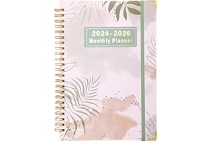 DHQH 2024-2026 Monthly Planner Spiral Bound 3 Year Calendar Monthly Planner Jan. 2024 - Dec.2026 Calendar Planner 8.5" x 5.8", 36 Monthly Planner Gifts with Tabs