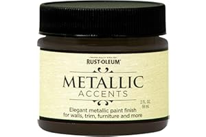 Rust-Oleum 255332 Metallic Accents Watercolor Paint, 2 oz Trial Size, Classic Bronze