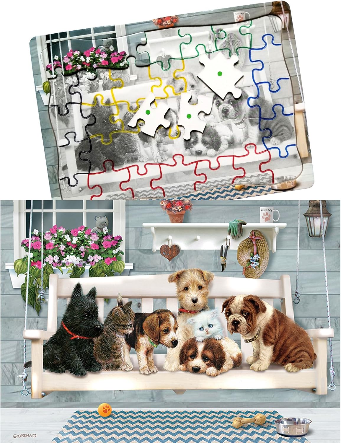 Keeping Busy Lake Cabin Labrador 35 Piece Sequenced Jigsaw Puzzle Engaging Activities Puzzles Games For Dementia And Alzheimers By Keeping Busy For Older Adults Toys Games Puzzles