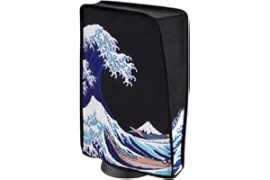 PlayVital Dust Cover for ps5 Console – Waterproof Anti-Scratch Protective Sleeve, Soft Dust Guard for ps5 Console Digital & D