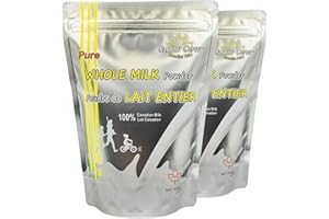Whole Milk Powder, 16oz (456g) / bag, Product of Canada, full cream, Free of Antibiotic,rBGH and rBST (2 bags)
