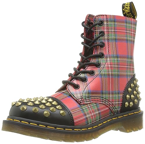 plaid dr martens