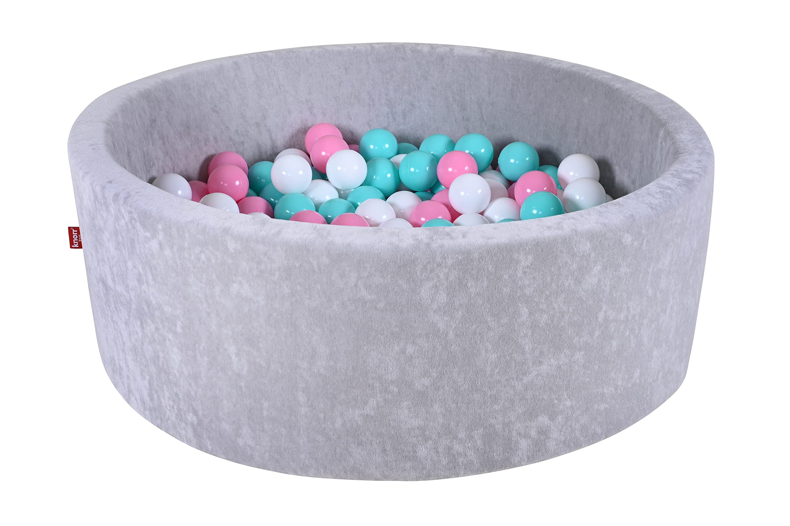 KNORRTOYS.COM Knorr Toys 68175 Ball Pit Soft Grey 300 Balls Rose/Cream/Light Blue