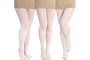 3 Pair White Lace Tights for Women Fishnet Hollow out Knitted Patterned Tights Lace Strips Pantyhose Lolita Bridal Stockings