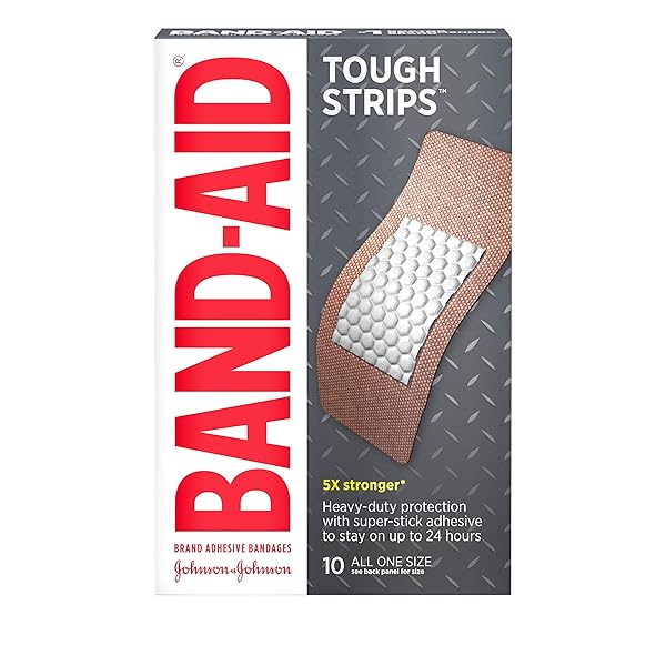 BAND-AID® BRAND TOUGH STRIPS® BANDAGES XL, 10 COUNT