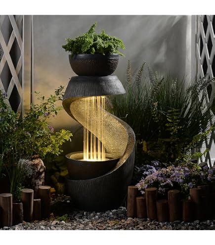 Amazon.com: Modern Zen-Inspired Water Fountain with Multi