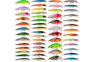 BAIKALBASS Bass Fishing Lures Kit Set Topwater Hard Baits Minnow Crankbait Pencil VIB Swimbait for Bass Pike Fit Saltwater and Freshwater