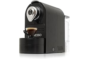 Mixpresso Black Espresso Coffee Machine – Compact 1400W Single Serve Coffee Maker Compatible with Nespresso OriginalLine Capsules, One-Touch Operation, 19-Bar Italian Pump, 27oz Water Tank