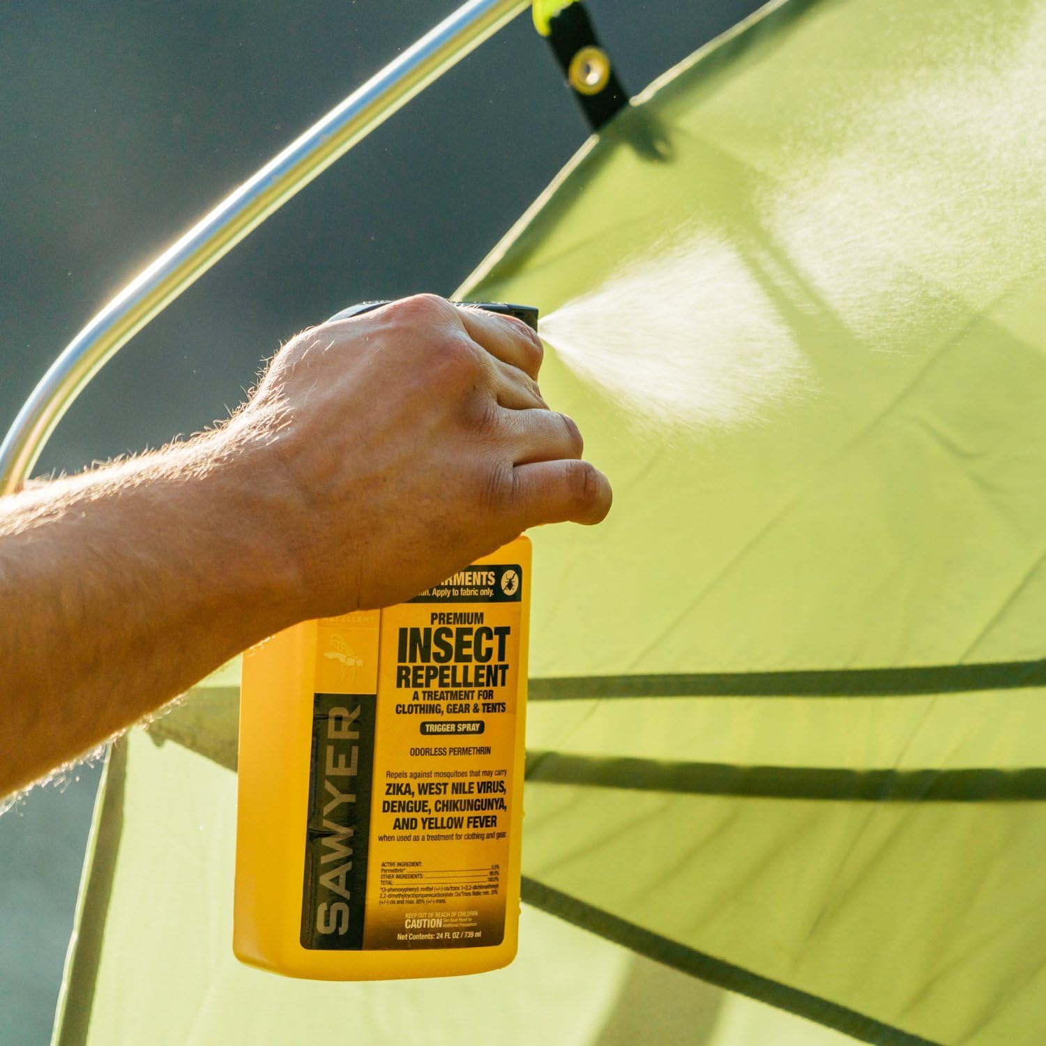 Sawyer Products Premium Permethrin Clothing Insect Repellent (24-Oz Trigger Spray) and Sawyer Products Insect Repellent w/ 20% Picaridin (4-Oz Lotion) Bundle: Sports & Outdoors