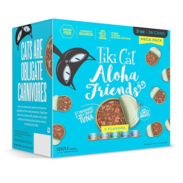 TIKI CAT ALOHA FRIENDS MEGA PACK, TUNA FAVORITES,...