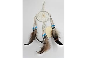 LASSOS BOUTIQUE Authentic Native American Dream Catcher Authentic (White) Made in USA