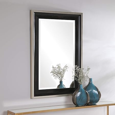 Amazon Com Ar Lighting Groveland Rustic Black Mirror Home Kitchen