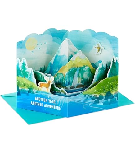 Mountain View Trekking Birthday Card For Mountain Climber Card Birthday Card For Hiker Rambler Hill Walker Card Handmade Fell Walker Card