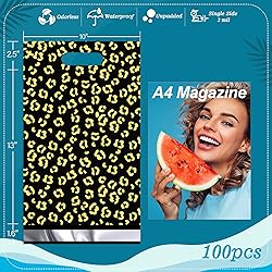 JinRuiKJ Poly Mailers with Handle 10x13 Inch 100