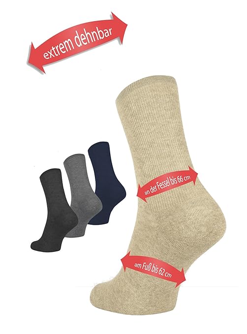 MoserMed GoForm Damen XL Bequemsocken Strickstrumpfwaren