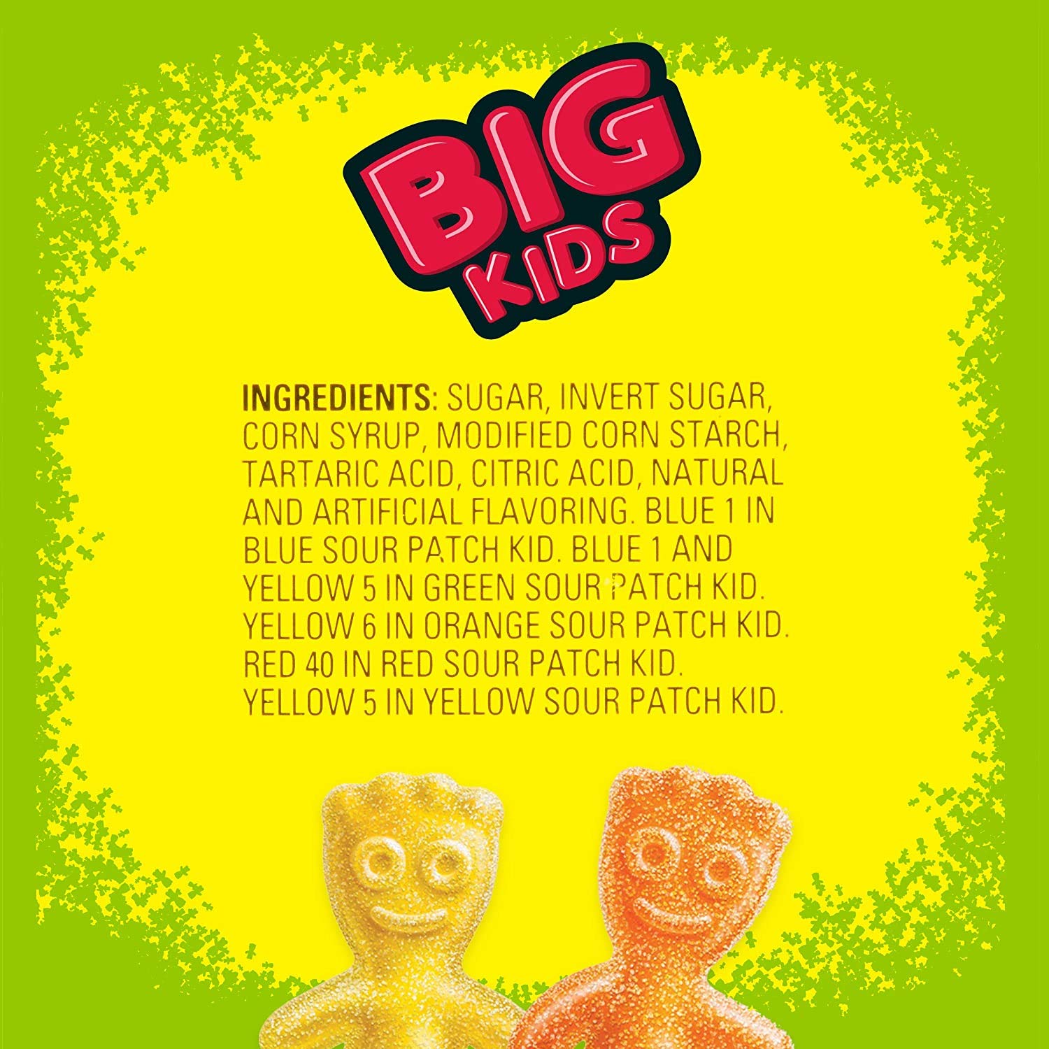 SOUR PATCH KIDS Big Individually Wrapped Soft & Chewy Candy, 240 Count : Sour Flavored Candies : Grocery & Gourmet Food