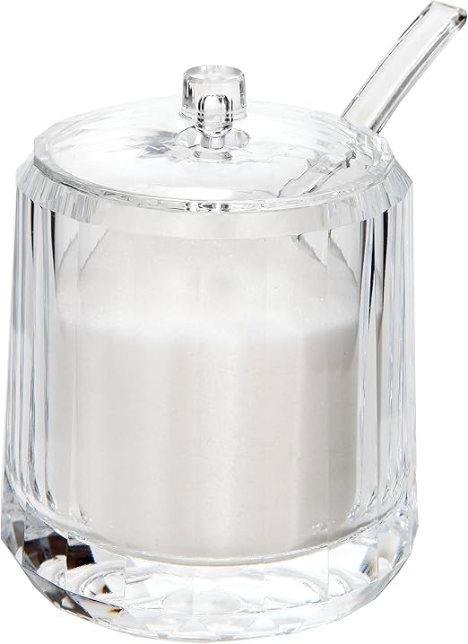 sugar canister with spoon