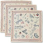 The Peacock Crew Premium Soft Cotton Bandanas Pack for Men and Women Paisley 22 x 22 inches