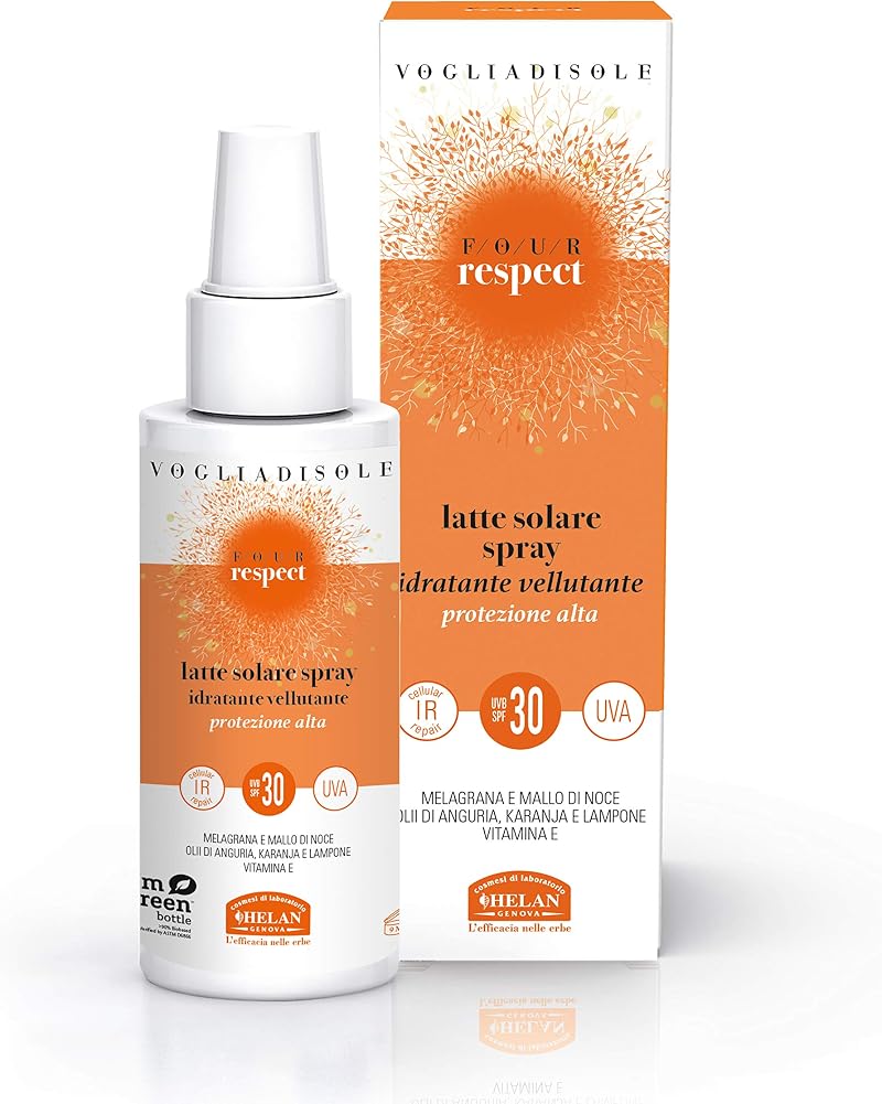 Helan Voglia di Sole SPF 30 Spray Sun Cream Vitamin E Moisturising Made in