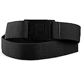 BELTAWAY Easily Adjustable Elastic Flat Buckle No Show Belts for Women – Stretch No Bulge jeans pants