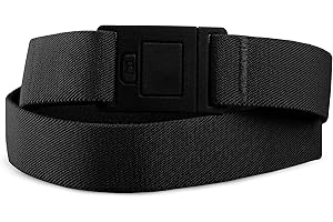 BELTAWAY Easily Adjustable Elastic Flat Buckle No Show Belts for Women – Stretch No Bulge jeans pants