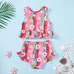 YWFSHOP Toddler Baby Girls Swimsuit Cute Ruffle 2
