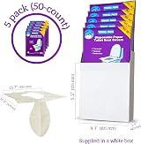 GoHygiene Flushable Paper Toilet Seat Covers 5 Packs 50 Covers Travel view 6