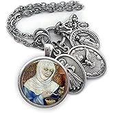 St. Elizabeth of Hungary Necklace, Keychain or Clip, Confirmation Gift, Patron Saint