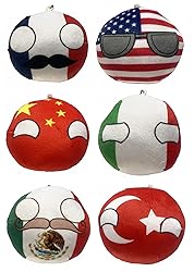 Raclove 6PC Countryballs Plushies - Soft